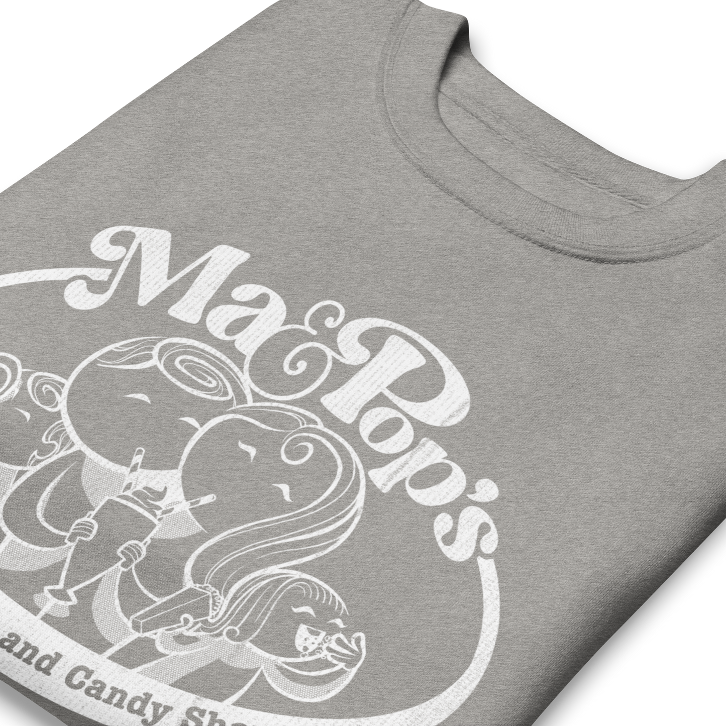 Ma & Pop's Malts, Popcorn, and Candy Shoppe Crewneck Sweatshirt