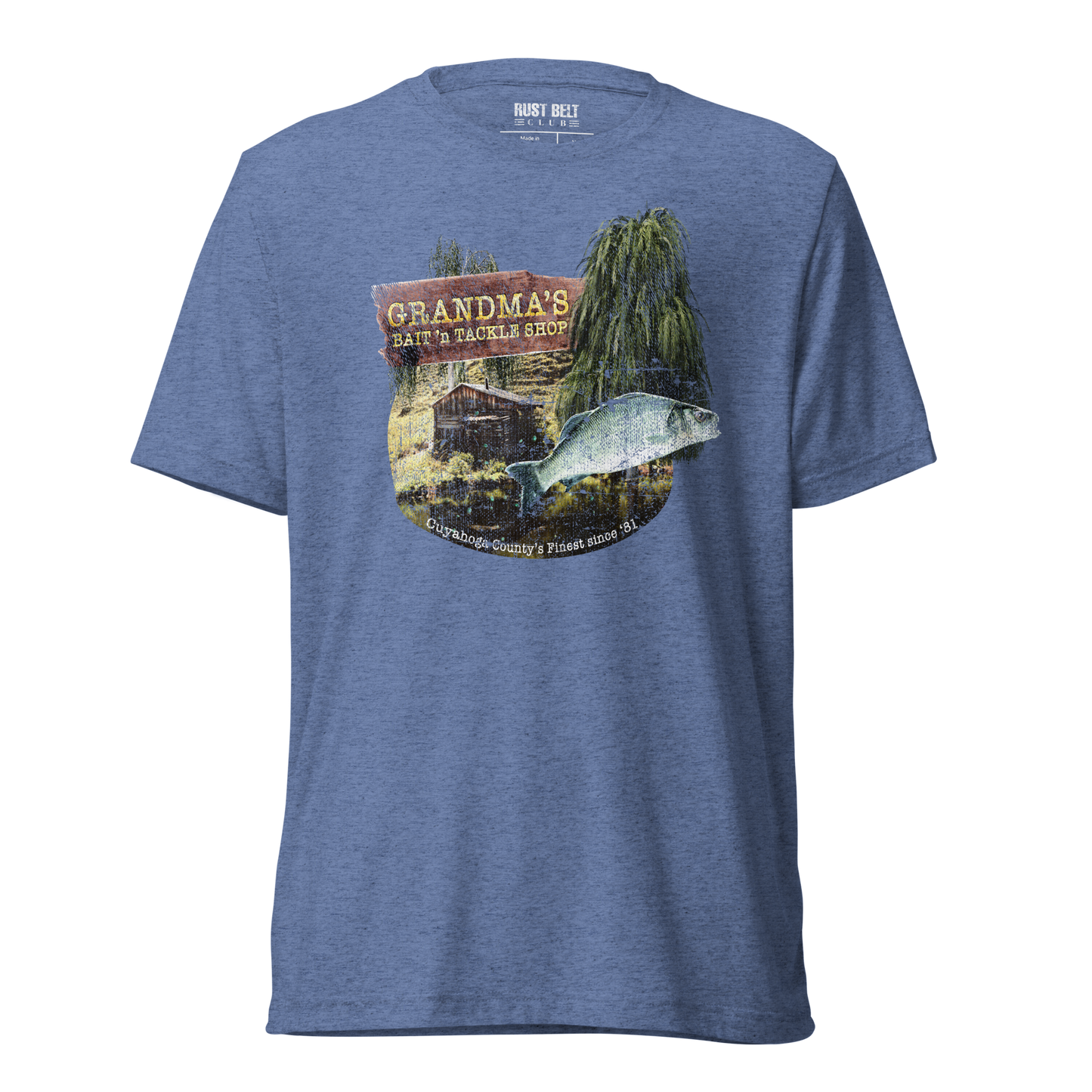 Grandma's Bait 'n Tackle Shop Tri-blend Tee
