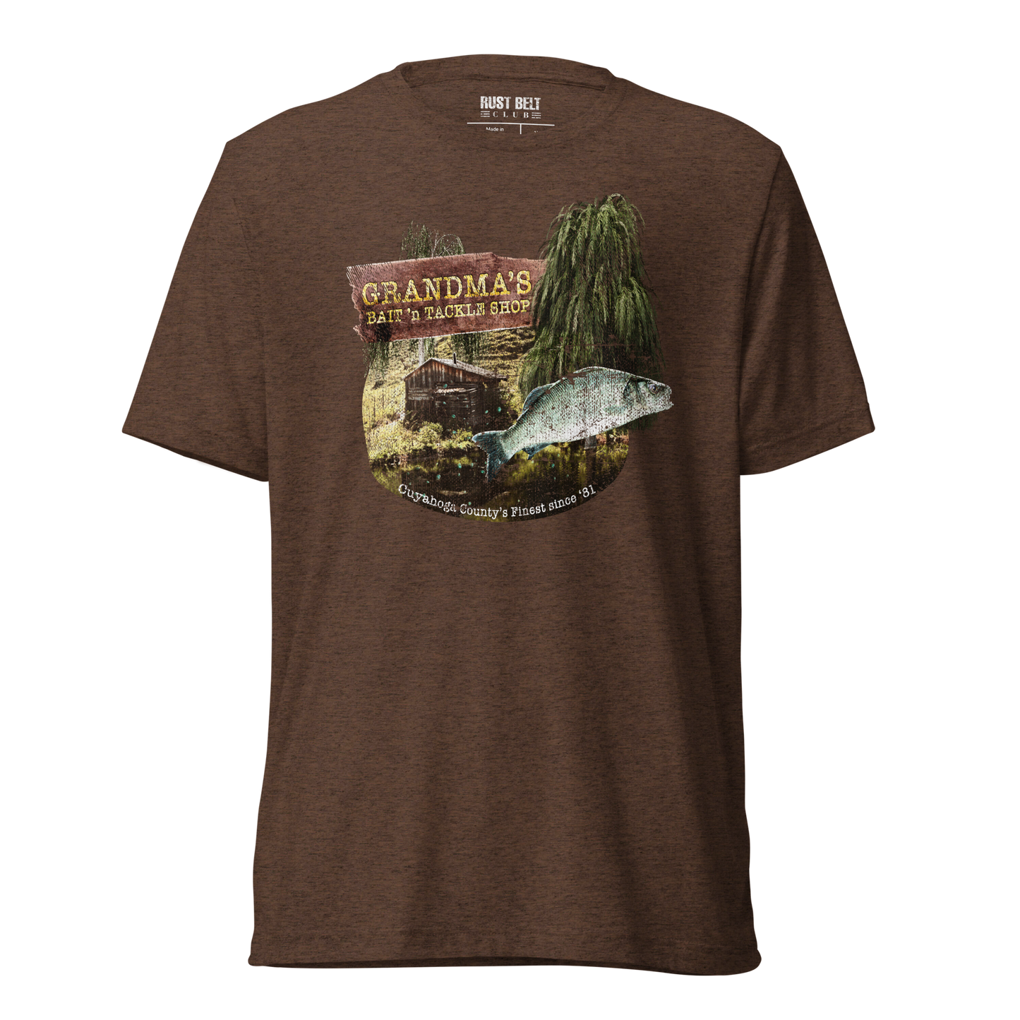 Grandma's Bait 'n Tackle Shop Tri-blend Tee
