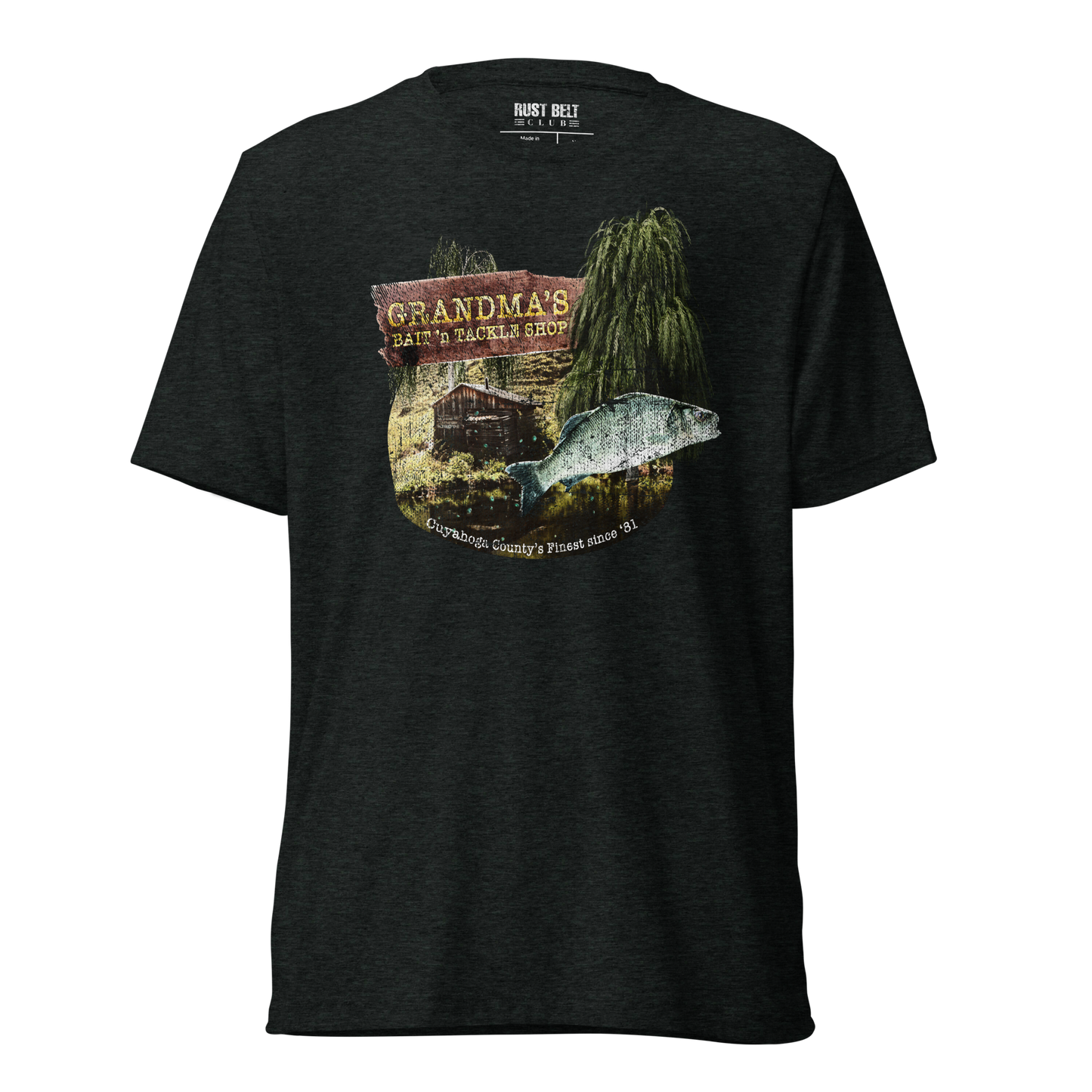 Grandma's Bait 'n Tackle Shop Tri-blend Tee
