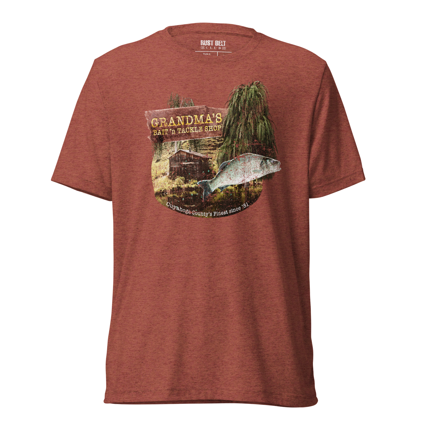 Grandma's Bait 'n Tackle Shop Tri-blend Tee