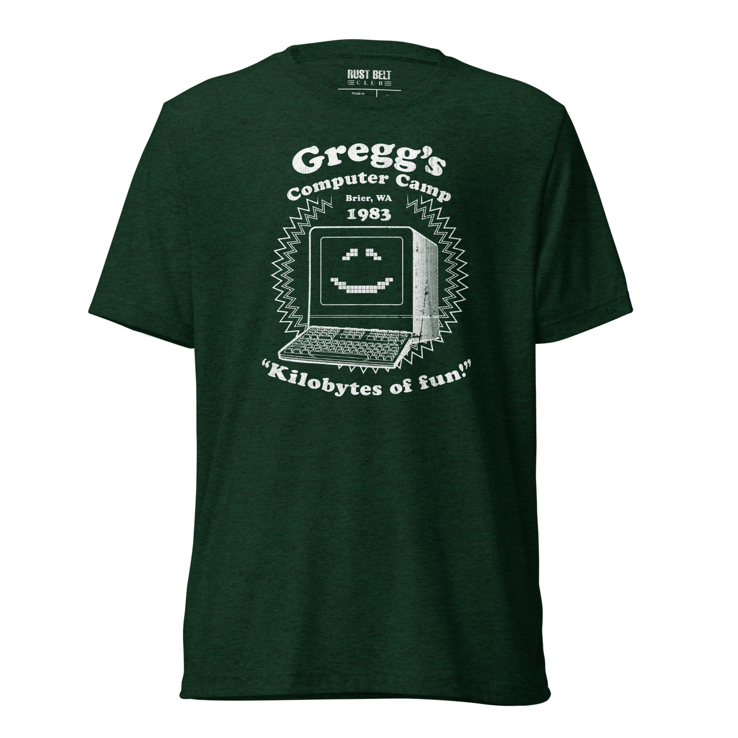 Gregg's Computer Camp Tri-blend Tee (White)