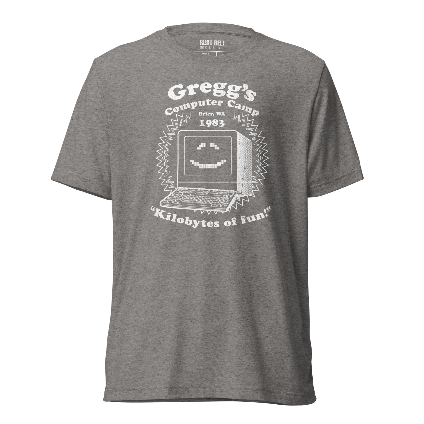 Gregg's Computer Camp Tri-blend Tee (White)