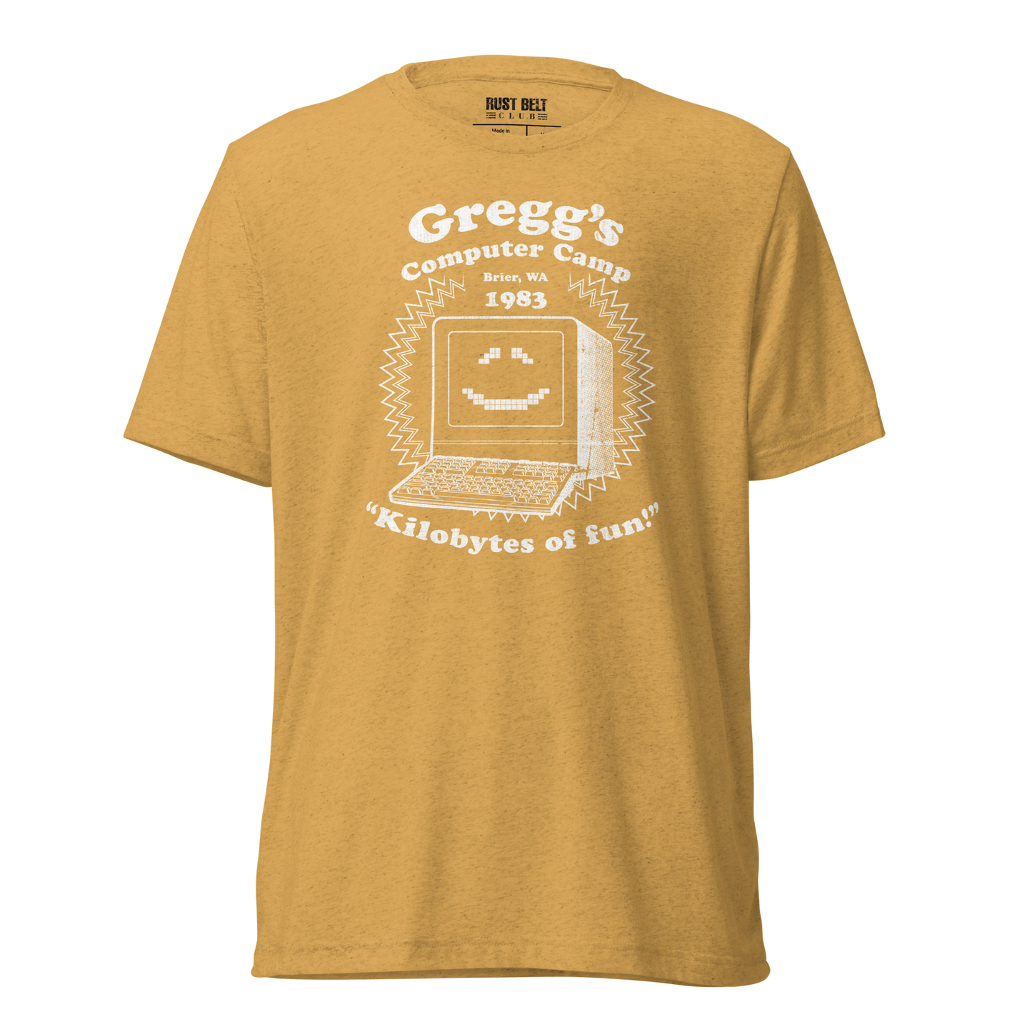 Gregg's Computer Camp Tri-blend Tee (White)