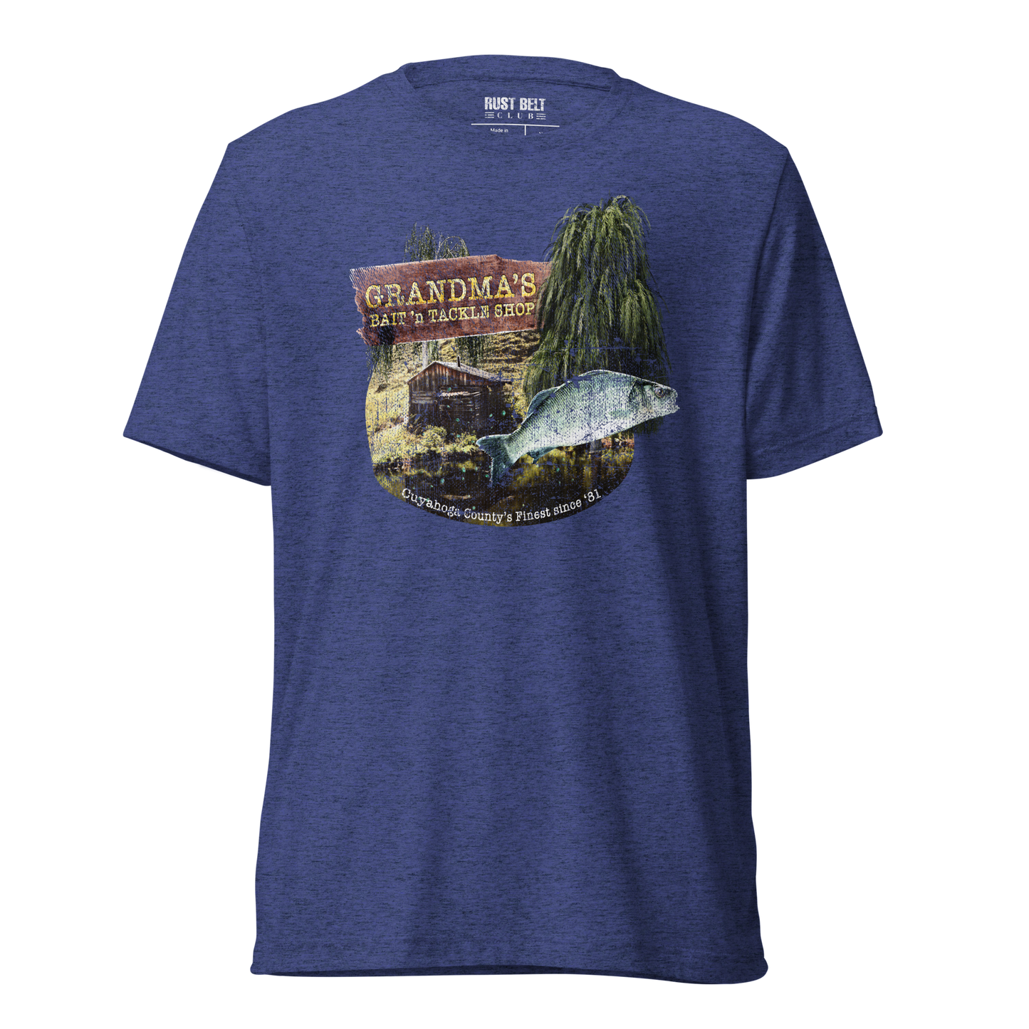 Grandma's Bait 'n Tackle Shop Tri-blend Tee