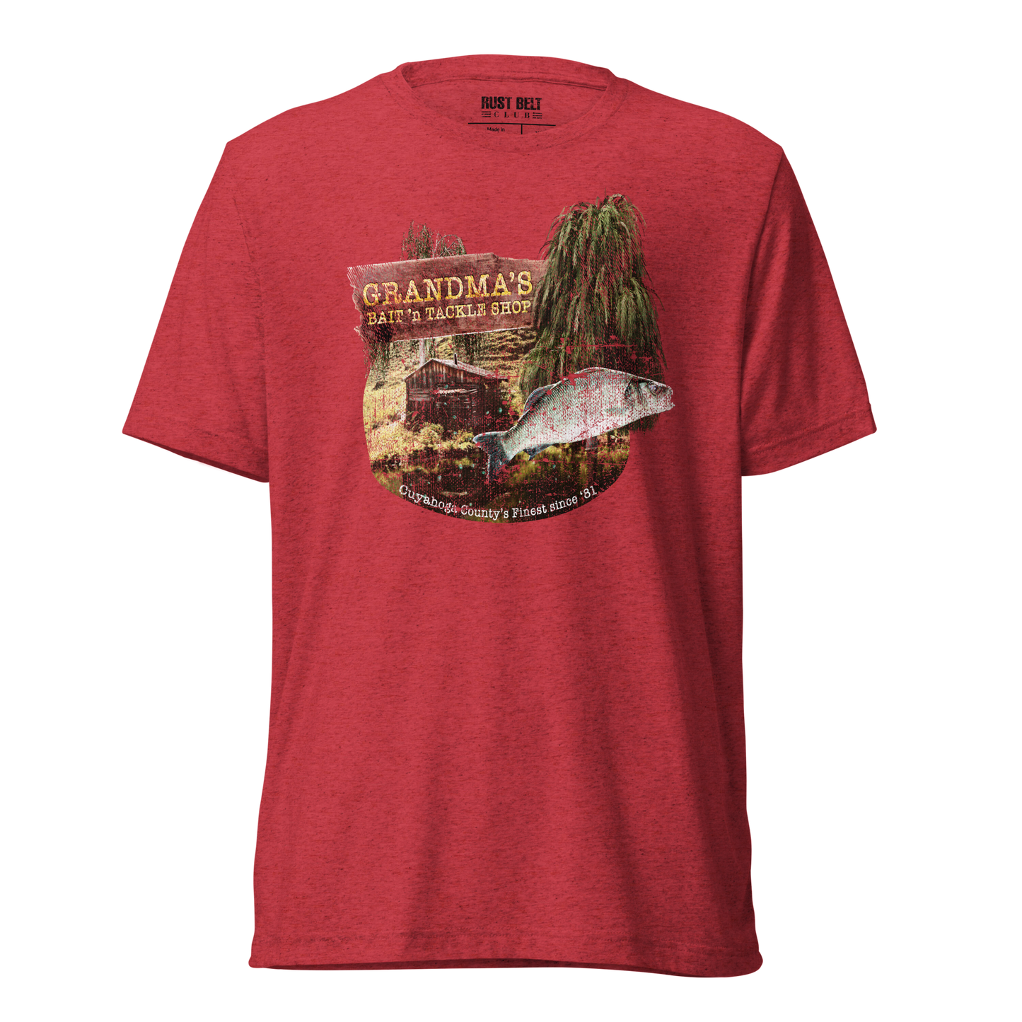 Grandma's Bait 'n Tackle Shop Tri-blend Tee