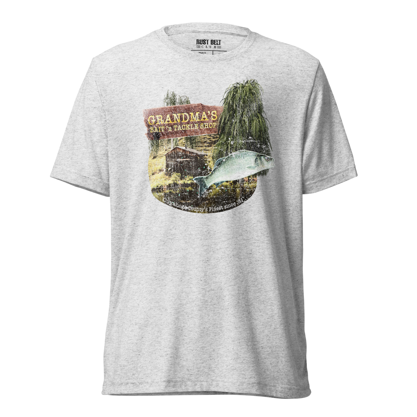 Grandma's Bait 'n Tackle Shop Tri-blend Tee