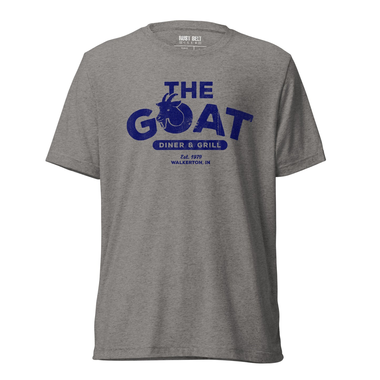 The Goat Diner & Grill Tri-blend Tee (Navy)