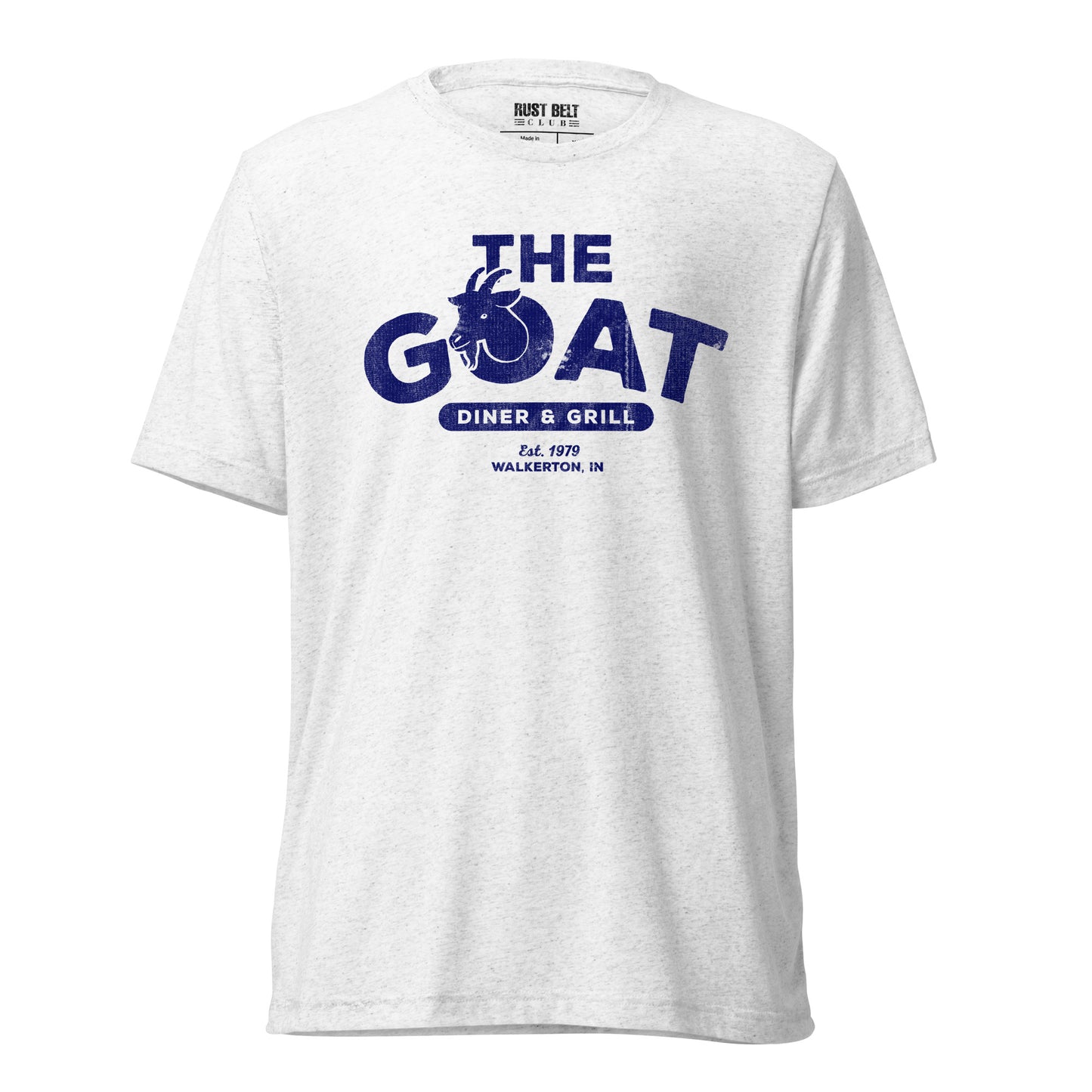 The Goat Diner & Grill Tri-blend Tee (Navy)