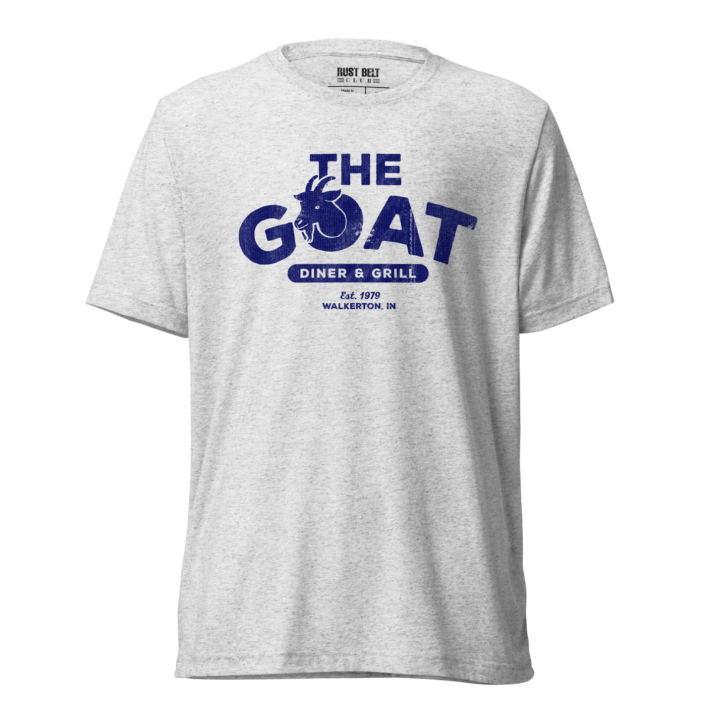 The Goat Diner & Grill Tri-blend Tee (Navy)